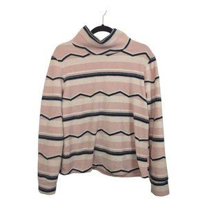 Mountain and Isles‎ Fleece Pullover Top Size Large Mock Neck